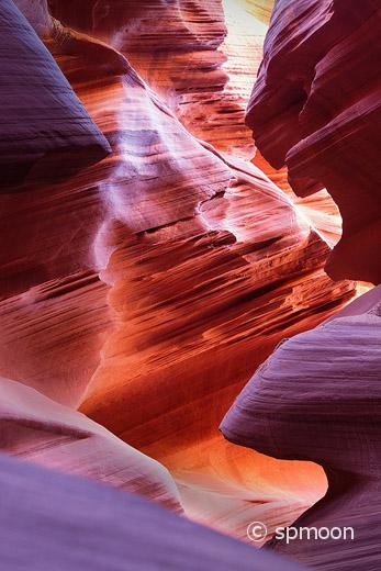 Lower Antelope Canyon with afternoon light near Page, Arizona