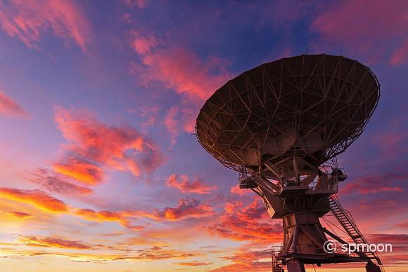 Very Large Array at Sunset, New Mexico