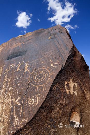 Ancient Native American Petroglyphs, Little Black Mountain Petroglyph Site near St. George, UT
